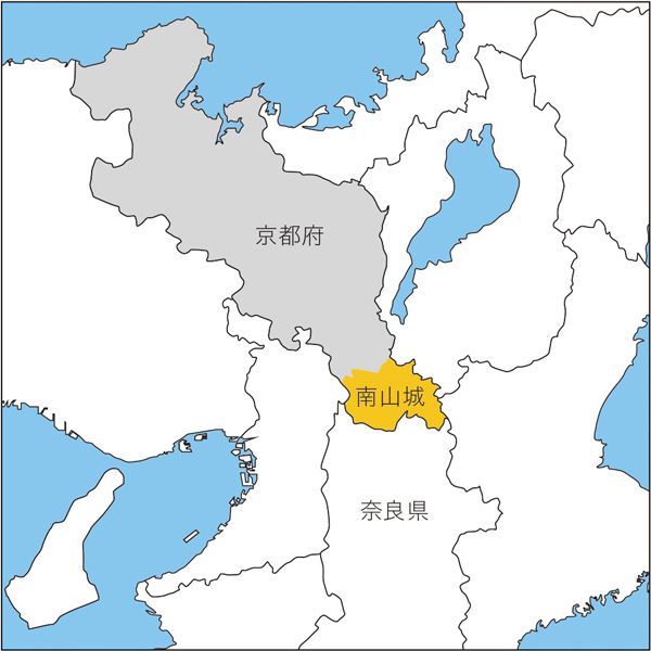 京都・南山城地区の地図