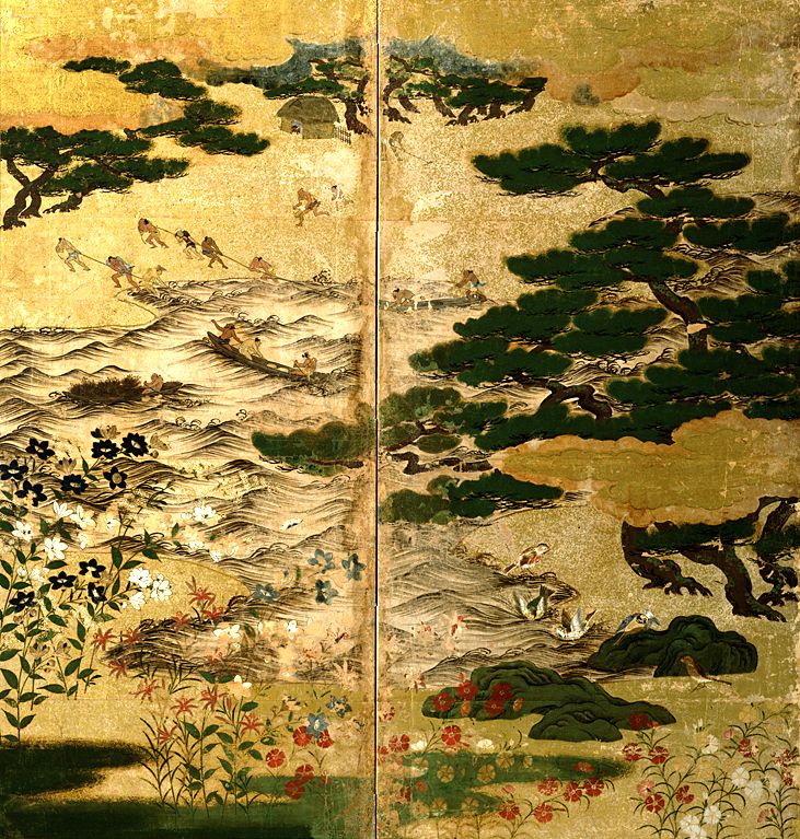 東京国立博物館 コレクション コレクション一覧 名品ギャラリー 館蔵品一覧 浜松図屏風 はままつずびょうぶ