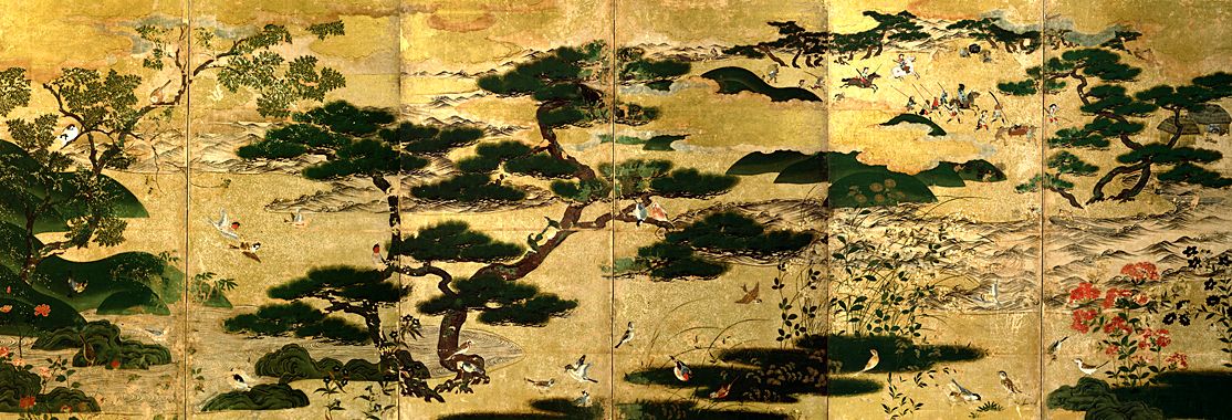 東京国立博物館 コレクション コレクション一覧 名品ギャラリー 館蔵品一覧 浜松図屏風 はままつずびょうぶ