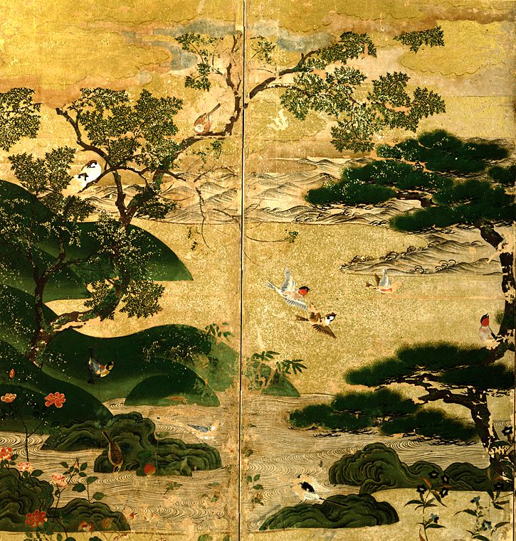 東京国立博物館 コレクション コレクション一覧 名品ギャラリー 館蔵品一覧 浜松図屏風 はままつずびょうぶ