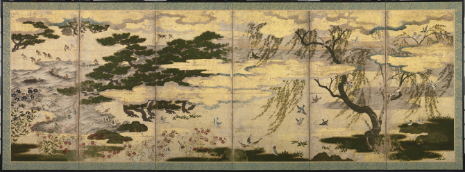 『浜松図屏風』の画像