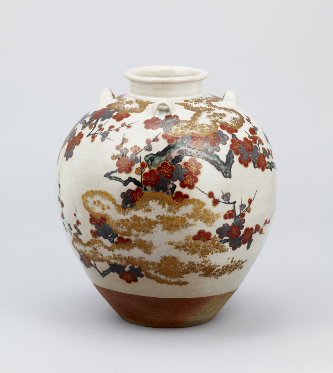 Image of "Jar for Tea Leaves with the Moon and Plum Blossoms"