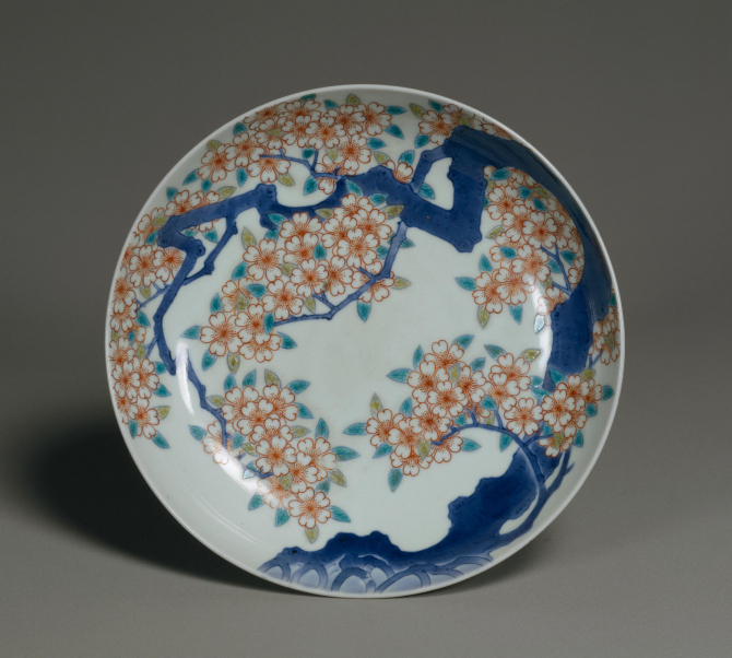 Image of "Dishes with Cherry Trees"