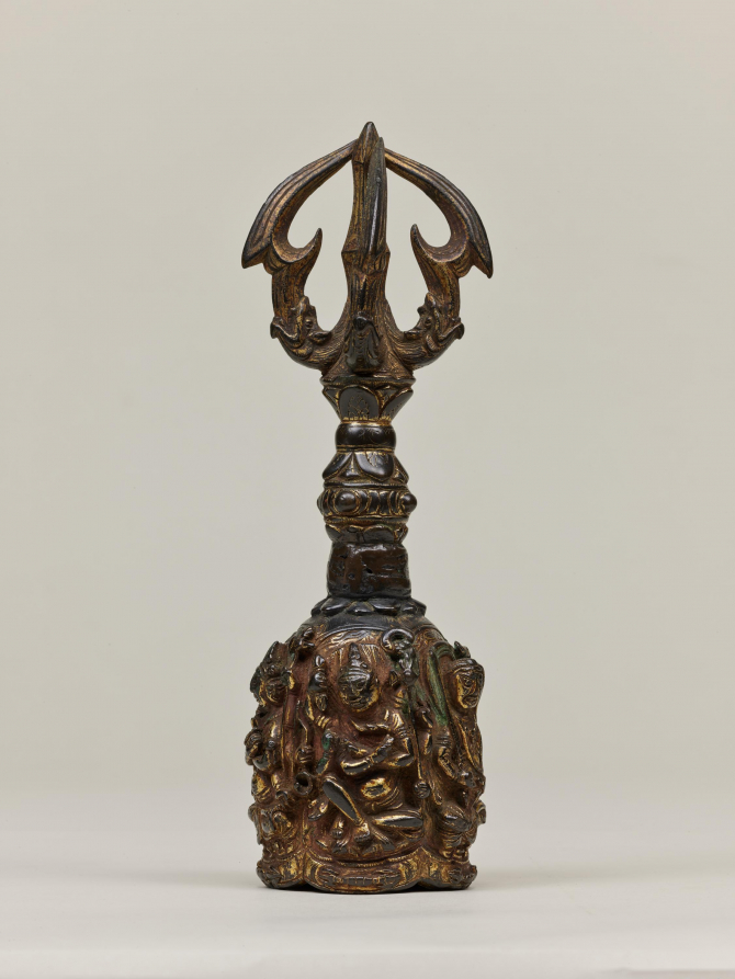 Image of "Bell with a Five-Pronged "Vajra" and the Five Great Wisdom Kings"