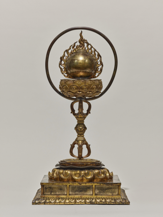 Image of "Buddhist Reliquary with a Flaming Jewel"