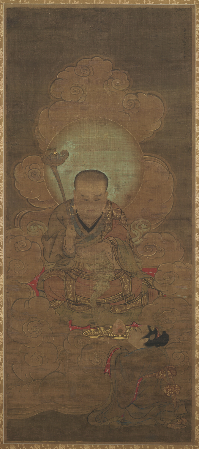 『十六羅漢図軸』の画像