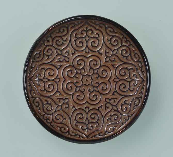 Image of "Tray with Pommel Scrolls"