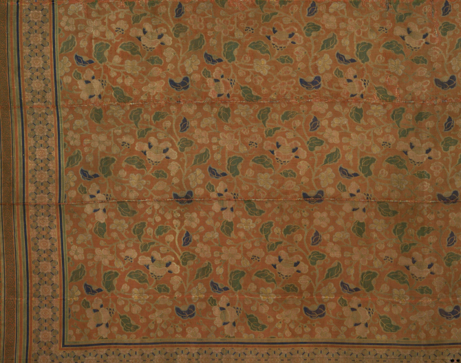 Image of "Textile with Camellia Vines"