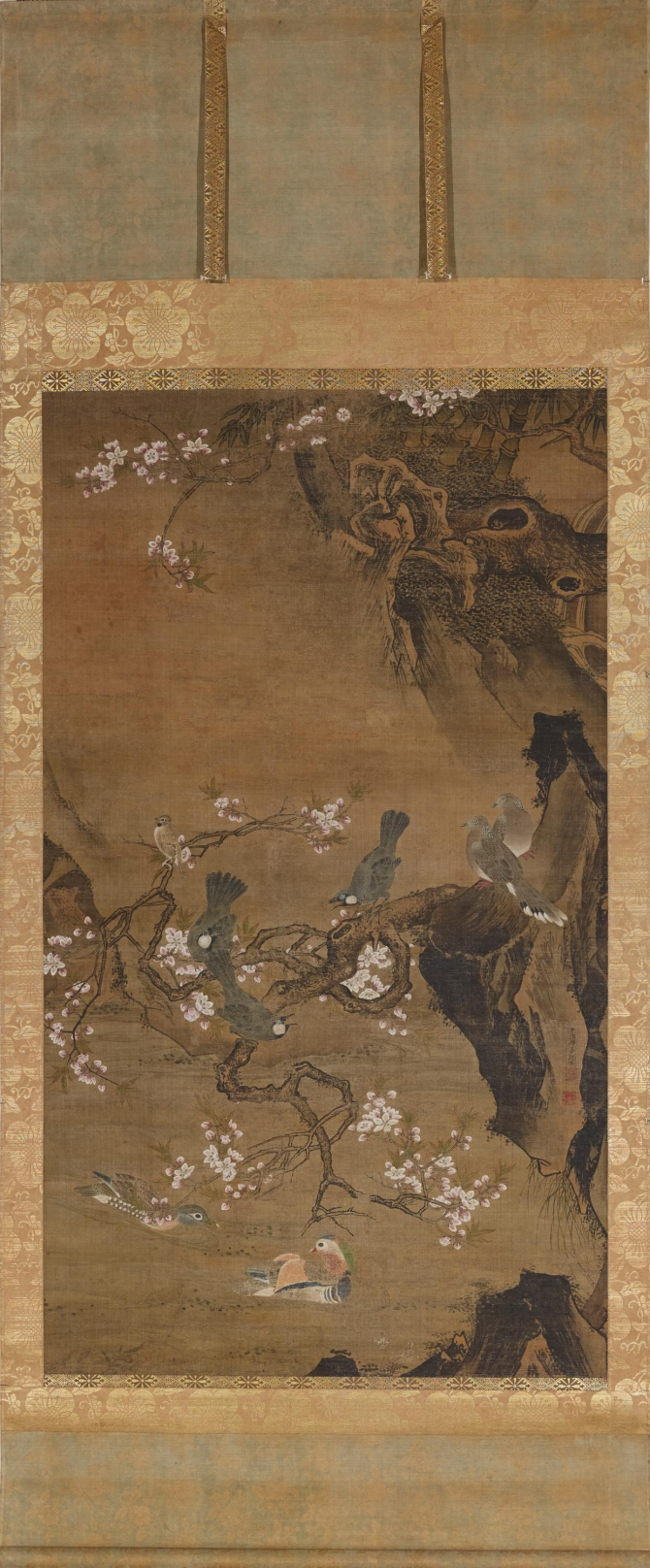 Image of "四季花鸟图轴"