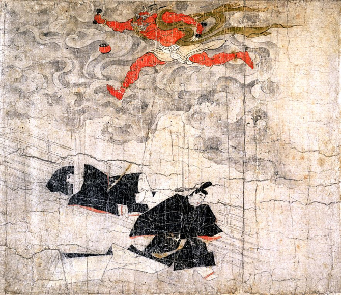 Image of "北野天神缘起绘卷（甲卷）	13世纪	기타노 덴진 연기 두루마리 그림(갑권)	"