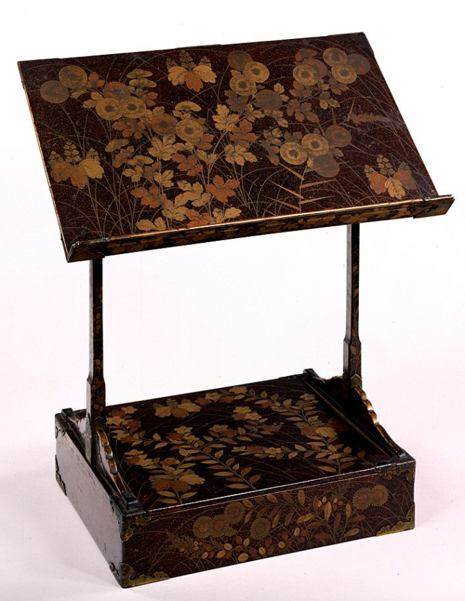 Image of "Book Stand with Autumn Grasses"