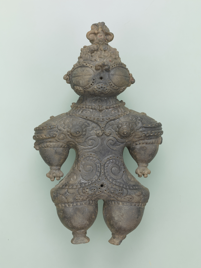 Image of "Clay Figurine ("Dogū") with Goggle-Like Eyes"