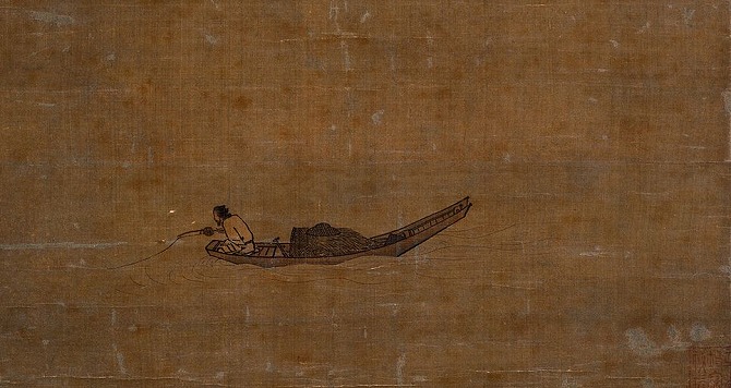 『寒江独釣図』の画像