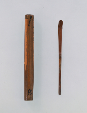 Image of "Powder-tea spoon, bamboo."
