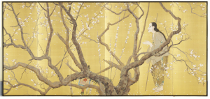 Image of "Scene from Noh play "Yoroboshi"."