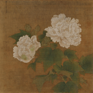 Image of "红白芙蓉图轴"