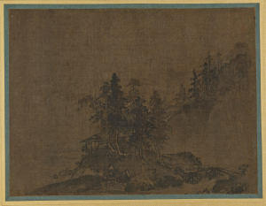 Image of "Landscape from albums of Chinese paintings, "Hikko-en"."