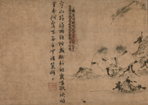 Image of "寒山拾得图（禅机图断简）"