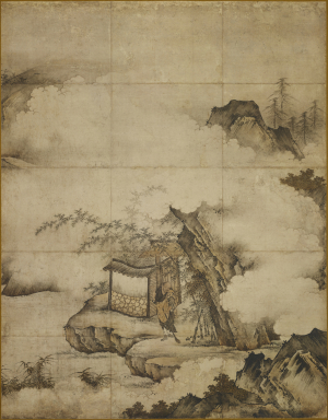 Image of "祖师图（五祖送六祖渡江、徳山托钵、香严击竹）	"