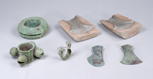 Image of "Bracelets, Axe, Moulds for Axe."