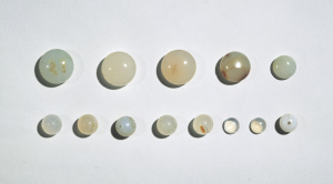 Image of "Ritual Objects Used to Consecrate the Site of Kōfukuji Temple, Polished Agate Beads"