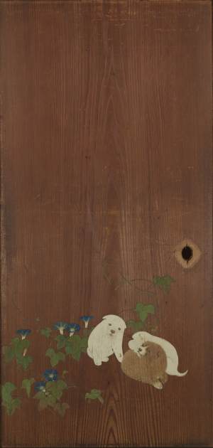 Image of "Morning Glories and Puppies"