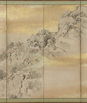 『林逋帰亭図屏風』の画像