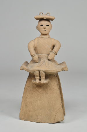 Image of "Tomb Sculpture ("Haniwa"): Seated Priestess"