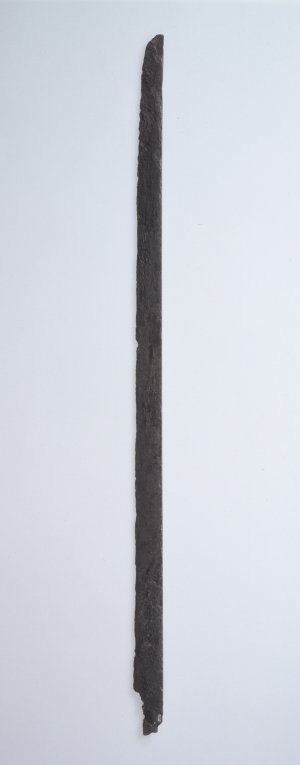 Image of "Iron Sword with a Silver Inlay Inscription"