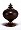 Image of "Bowl with cover having stupa-shaped handle."