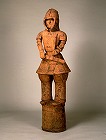 Image of "Warrior in keiko type armor(terra-cotta tomb figurine)."