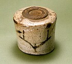 Image of "Tea bowl, shino type, Mino Ware."