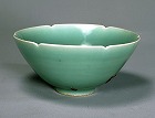 Image of "Celadon glazed tea bowl, known as "Bakohan"."