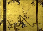 Image of "Bamboo and plum tree."