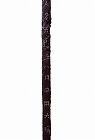 Image of "Iron sword with inscriptions in silver inlay."