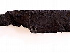 Image of "Iron sword with inscriptions in silver inlay."