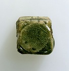 Image of "Incense container in garan-seki (foundation stone of temple) shape."