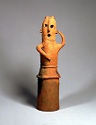 Image of "Dancing people(terra-cotta tomb figurine)."