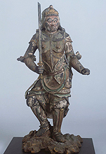 Image of "Twelve Heavenly Generals: Shinshin (Monkey General), Said to have been at Joruri-ji, Kyoto, Kamakura period, 13th century (Important Cultural Property)"