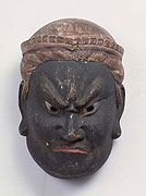 Image of "Gyodo Mask "Tamonten", Kamakura period, 13th - 14th century"