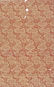 Image of "Gold Brocade (Known as "Tomita kinran"), Clouds and treasures on purple-red ground, (Formerly owned by the Maeda Family), Ming dynasty, 15th - 16th century, China"