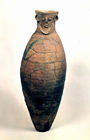 Image of "Jar with Human Face Ornament, From Ozakata site, Chikusei-shi, Ibaraki, Yayoi period, 2nd - 1st century BC (Gift of Mr. Tanaka Kunio)"