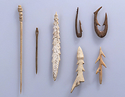 Image of "Bone and Antler Implements, Jomon period, 2000 - 400BC"