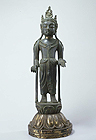 Image of "Standing Bosatsu (Bodhisattva), Asuka period, 7th century (Important Cultural Property)"