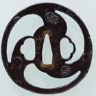 Image of "Sword Guard, Tomoe comma design in openwork, By Nobuie, Azuchi-Momoyama period, 16th century (Important Cultural Property)"