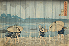 『東都御厩川岸之図　歌川国芳筆　江戸時代・19世紀』の画像