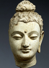 Image of "Head of Buddha, Hadda, Afghanistan, 3rd - 5th century"