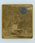 Image of "Writing Box, Cloth-fulling design in maki-e lacquer, Muromachi period, 16th century (Important Cultural Property)"