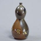 Image of "Sake Ewer in the Shape of a Gourd, By Funada Ikkin, Edo period, dated 1843"