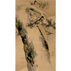 『雪中老松図(部分) 円山応挙筆 江戸時代・明和2年(1765)』の画像